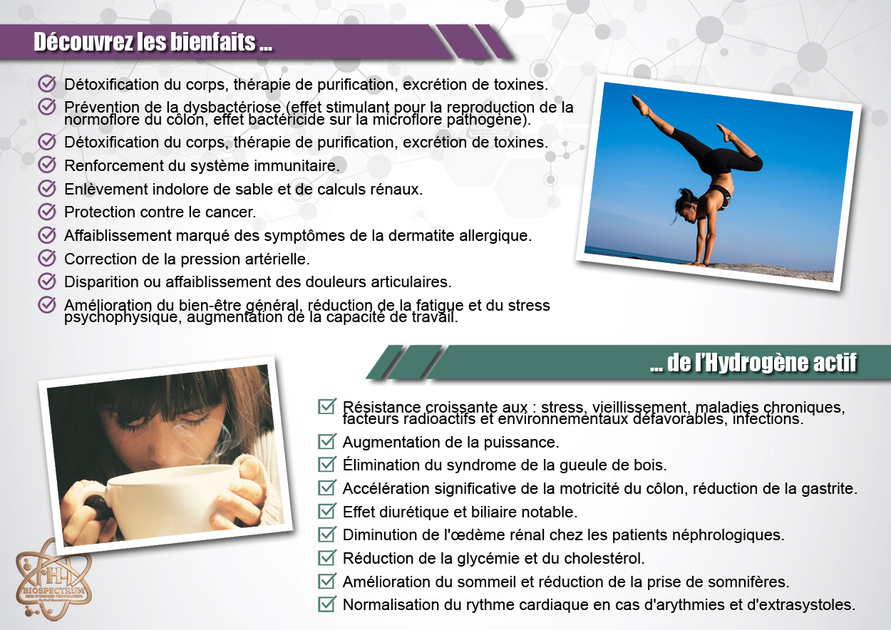 Bienfaits hydridion organismes vivants